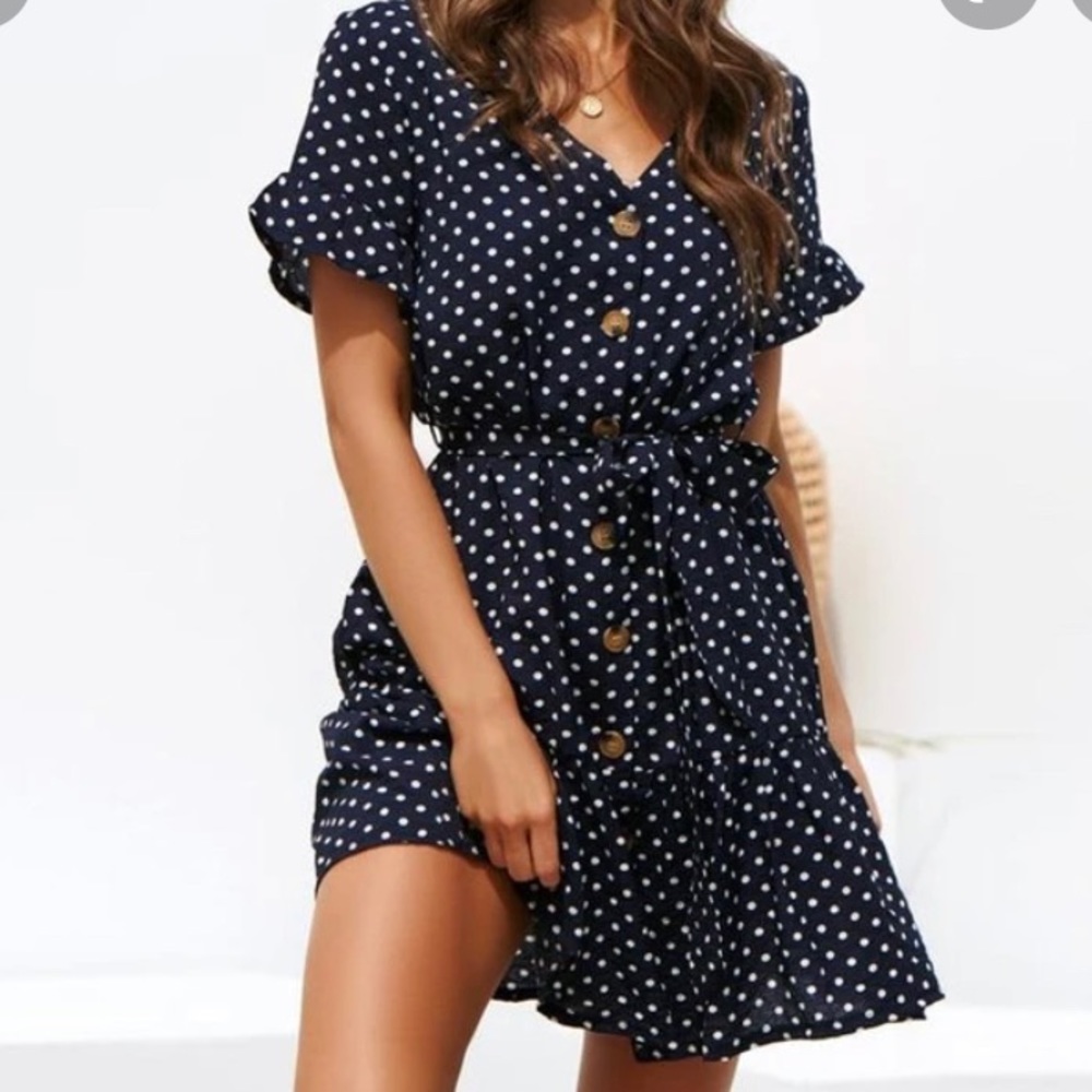 XL never been worn polka dot sun dress